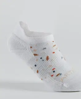 bedminton Detské ponožky na tenis RS 160 nízke 3 páry bielo-čierne