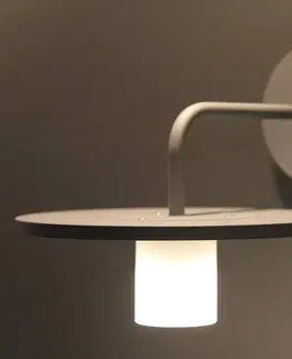 Vonkajšie nástenné svietidlá Carpyen LED svietidlo Montoya vyžarujúce nadol, sivá