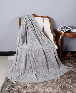 Jednofarebné deky Deka Allantis 70x140 sivý