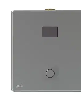 Pisoáre Alcadrain Automatický splachovač pisoáru s manuálnym ovládaním, kov, 12 V (napájanie zo siete) ASP4-KT ASP4-KT