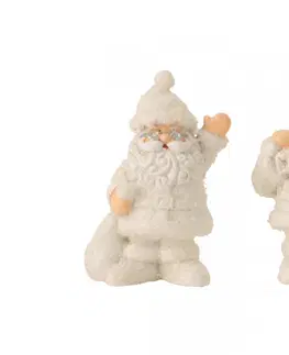 Vianočné dekorácie MAKRO - Santa biely 7cm