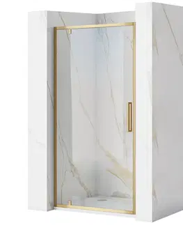 Sprchovacie kúty REA - Sprchové dvere Rapid Swing Brush Gold 100 REA-K2503