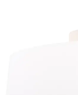 Stropne svietidla Stropné svietidlo s ľanovým tienidlom biele 35 cm - kombinované biele