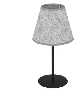 Lampy Eglo Eglo 43986 - Stolná lampa ALSAGER 1xE27/40W/230V šedá 