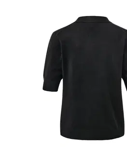 Shirts & Tops Polokošeľa z jemnej pleteniny, čierna