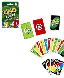 Hračky spoločenské hry - hracie karty a kasíno MATTEL - Uno flex