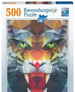 Hračky puzzle RAVENSBURGER - Polygónový lev 500 dielikov