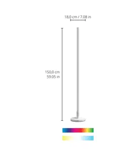 SmartHome stojacie lampy WiZ WiZ LED stojacia lampa Pole, laditeľná biela a farebná