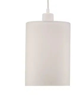 Závesné svietidlá Solbika Lighting Závesné svietidlo Soda s bielym skleneným tienidlom Ø 18 cm