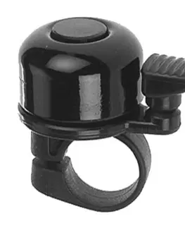 Zvončeky na bicykel Zvonček paličkový M-Wave Mini Bell čierna