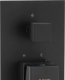 Kúpeľňové batérie DEANTE - Anemon čierna - Sprchová batéria, podomietková, so sprchovacím spínačom BBZ_N44P