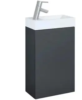 Nábytok do kúpeľne Kúpeľňová zostava Small Basic Antracit