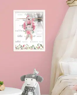 Obrazy do detskej izby Dekoračný obraz do izby - Zajačik a balet