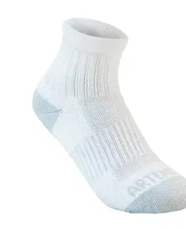 bedminton Detské športové ponožky RS 500 stredne vysoké 3 páry