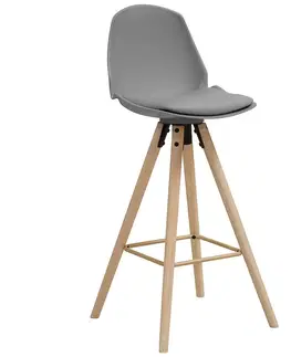 Plastové stoličky Barová stolička grey
