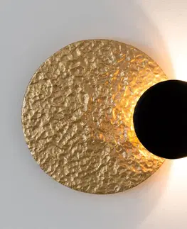 Nástenné svietidlá Holländer Nástenné LED svietidlo Infinity v zlatej Ø 26 cm
