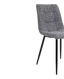 Stoličky - moderné Norddan 21848 Dizajnová stolička Dominik sivá