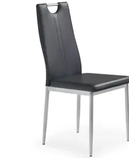 Čalúnené stoličky Stolička W146 eco čierna