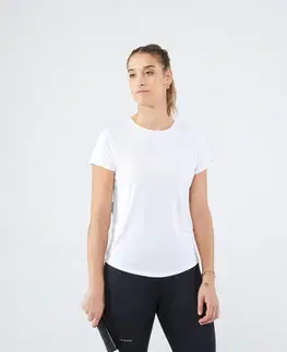 dresy Dámske tenisové tričko Essentiel 100 biele
