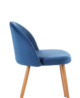 Jedálenské stoličky Glamour kreslo KATKA, modré