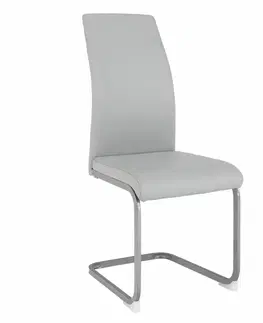 Stoličky Jedálenská stolička, svetlosivá/sivá, NOBATA