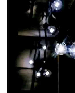 Vianočné dekorácie Brilagi Brilagi - LED Vonkajšia dekoratívna reťaz GIRLANDA 25xE12 20m IP44 studená biela 