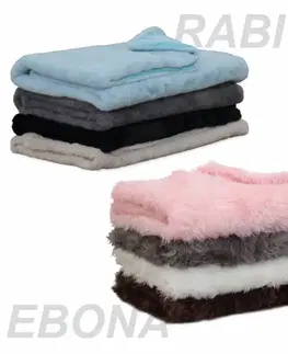 Deky Kožušinová deka, sivá, 150x180, EBONA TYP 5