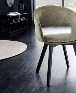 Stoličky - moderné LuxD 28287 Dizajnová stolička Colby zelená