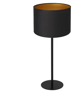 Lampy  Stolná lampa ARDEN 1xE27/60W/230V pr. 25 cm čierna/zlatá 