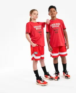 dresy Detské basketbalové tričko TS 900 NBA Chicago Bulls červené