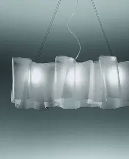 Závesné svietidlá Artemide Záv. lampa Artemide Logico 3pl dĺžka 100 cm sivá