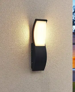Vonkajšie nástenné svietidlá Lucande Lucande Maca LED nástenná lampa exteriérová