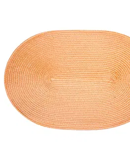 Prestieranie Jahu Prestieranie Deco ovál oranžová, 30 x 45 cm, sada 4 ks
