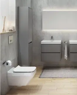 Kúpeľňový nábytok CERSANIT - SKRINKA POD UMÝVADLO CREA 50 šedá MAT S924-015
