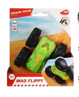 Hračky - autíčka DICKIE - Auto Mad Flippy, 4 druhy