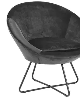 Plastové stoličky Kreslo dark grey