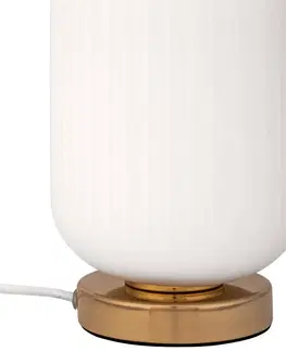 Lampy na nočný stolík Pauleen Pauleen Noble Purity stolná lampa s bielym sklom