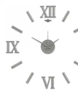 Hodiny Nalepovacie nástenné hodiny, MPM 3770.70, strieborné, 60cm