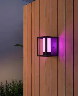 SmartHome vonkajšie svietidlá nástenné Calex Calex Smart Outdoor Lantern svetlo, CCT, RGB