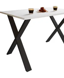 Stoly do jedálne Jedálenský stôl XONA, Biely, 140/50/76 Cm