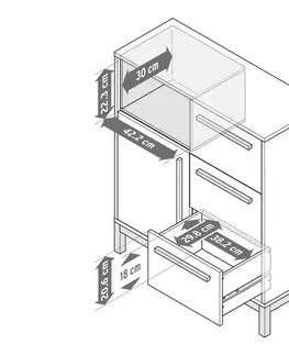 Cabinets & Storage Odkladacia skrinka do kúpeľne »Eklund«