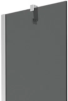Sprchové dvere MEXEN/S - Next vaňová zástena FIX 50 x 150 cm, grafit, chróm 895-050-000-00-40-01