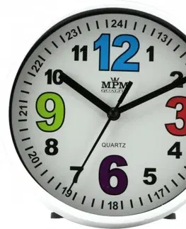 Hodiny Nástenné hodiny MPM, 3685.00 - biela, 15cm