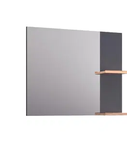 Kúpeľňové zrkadlá s poličkou Zrkadlo Legar 80 anthracite