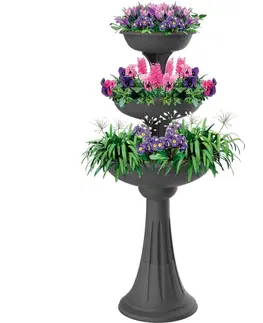 Kvetináče a truhlíky Kvetinová kaskáda Trevy sivá, 50 x 114 cm