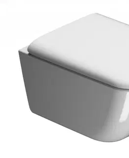 Kúpeľňa GSI - SAND WC sedátko, Soft Close, biela/chróm MS90C11