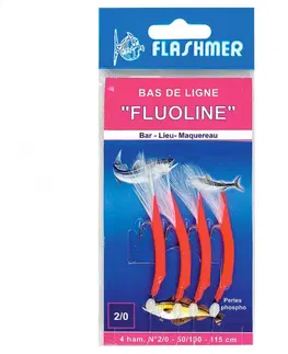 rybolov Nadväzec Fluoline so 4 háčikmi č. 2/0 na morský rybolov
