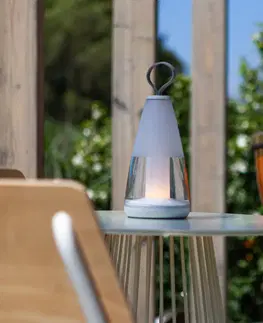 SmartHome vonkajšie dekoratívne svietidlá LUTEC connect Stolová LED lampa Pepper, RGBW, smart, biela