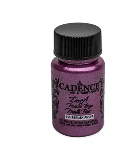 Hračky CADENCE - Farba akrylová Cadence D.Metalic, fuksiová, 50 ml