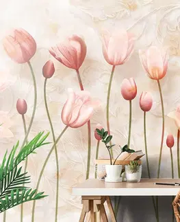 Samolepiace tapety Samolepiaca tapeta staroružové tulipány